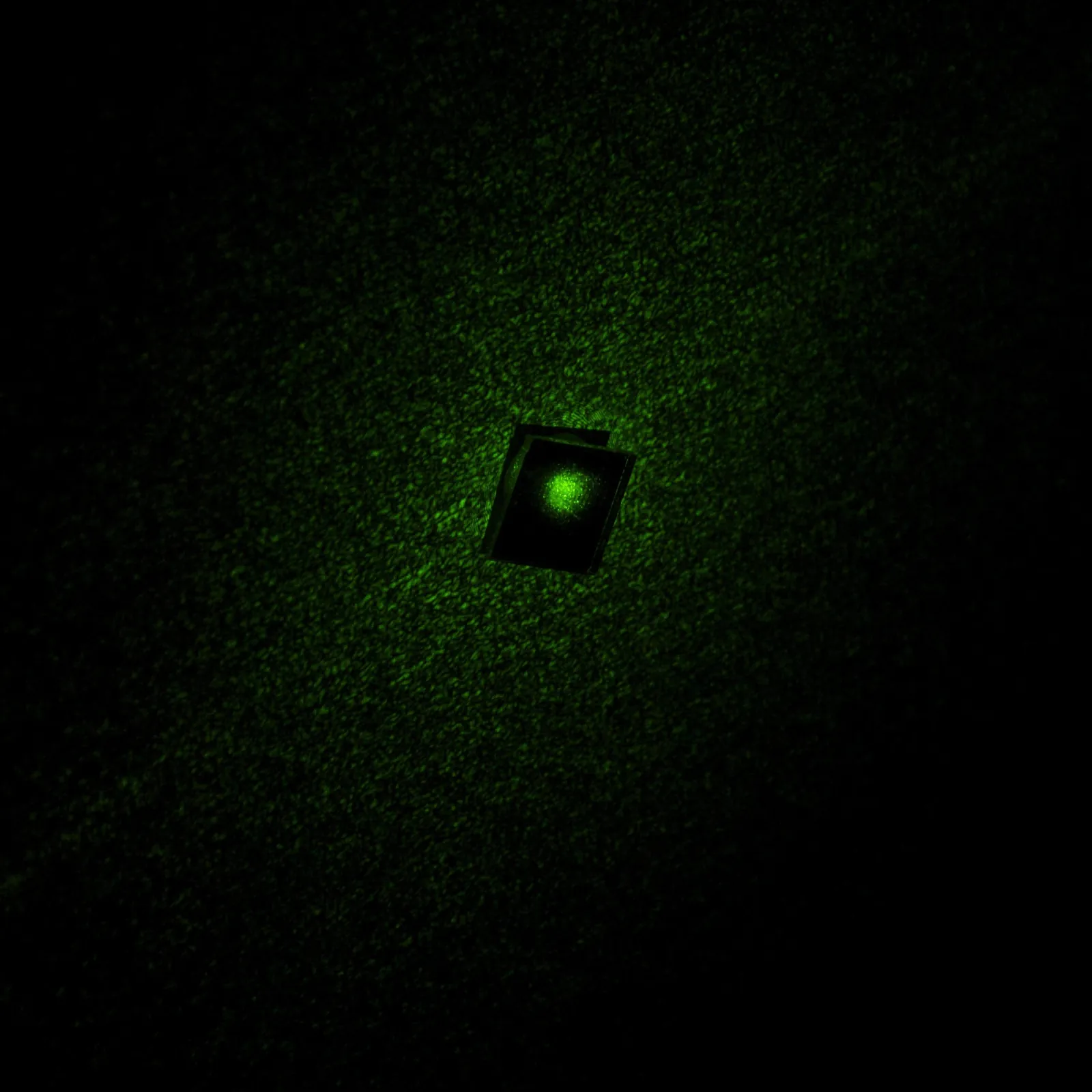 Scattered laser beam