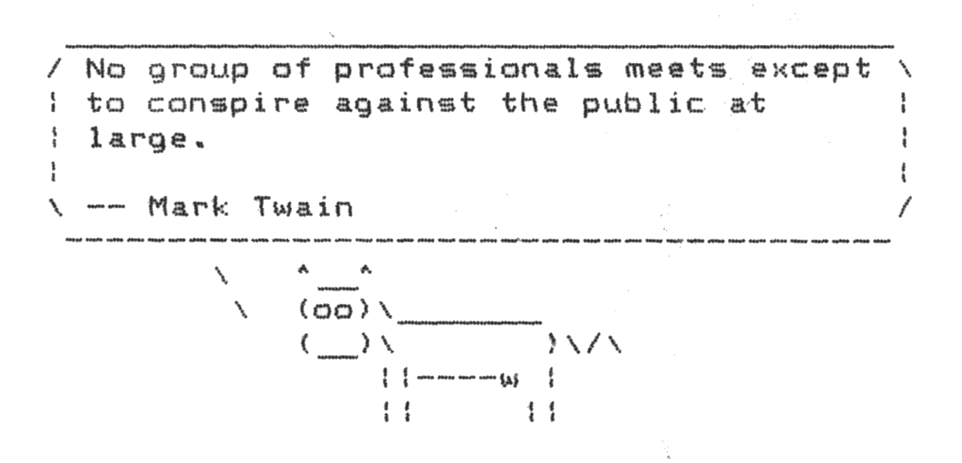 To err is human, to moo bovine.