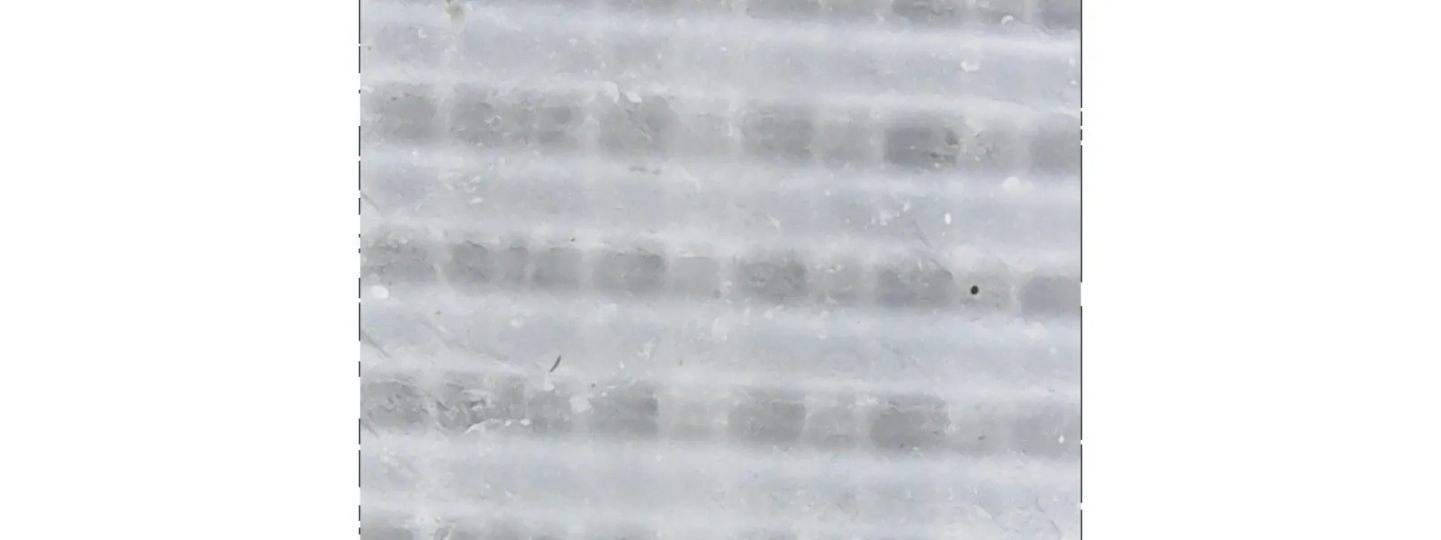 Upper surface of PLA, coated in soy wax. Same magnification as previous.